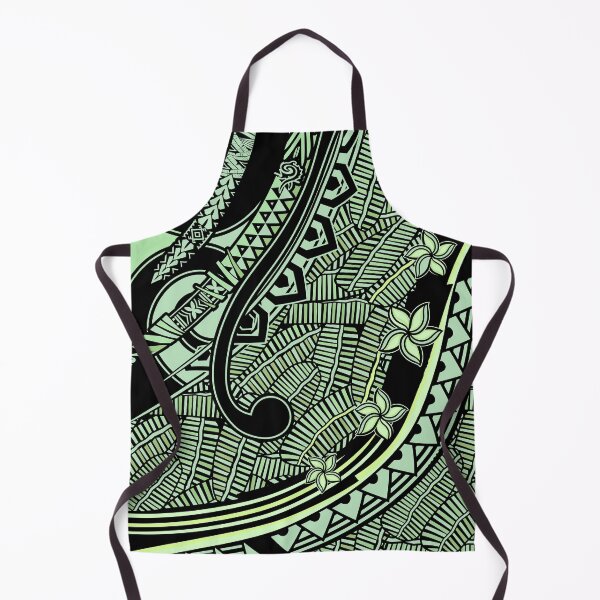 Item preview, Samoan - Polynesian - Hawaiian Ocean Spray Green Palm Blades 2055 designed and sold by sunnthreads.