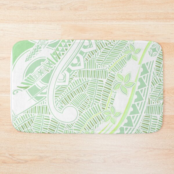 Item preview, Samoan - Polynesian - Hawaiian Ocean Spray Green Palm Blades 2054 designed and sold by sunnthreads.