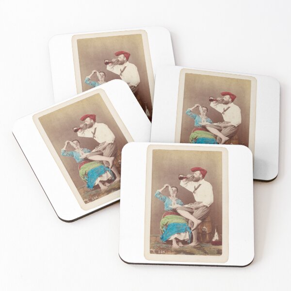 Item preview, Italian Couple Eating Spaghetti and Drinking Wine by Giorgio Conrad designed and sold by TeeARTHY.