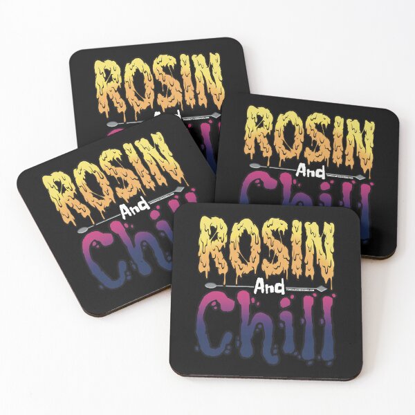 Item preview, Rosin and chill Colorful Drippy Stoner Art and Dab Tool Hot pink and Purple  designed and sold by YomeHayin.