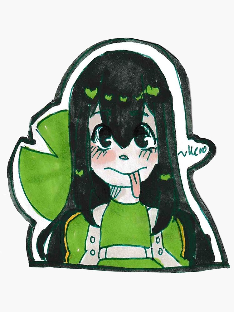 My Hero Academia Froppy Sticker For Sale By Sailorkamiart Redbubble