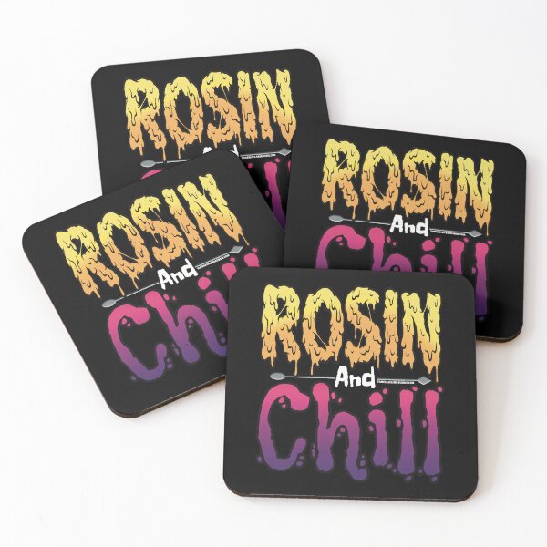 Item preview, Rosin and chill Colorful Drippy Stoner Art and Dab Tool Hot pink and Purple  designed and sold by YomeHayin.