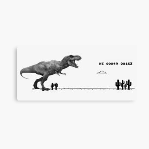 T-Rex dino game from Chrome offline mode.