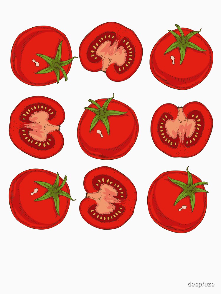 Thumbnail 7 of 7, Essential T-Shirt, Ripe Red Tomatoes designed and sold by deepfuze.