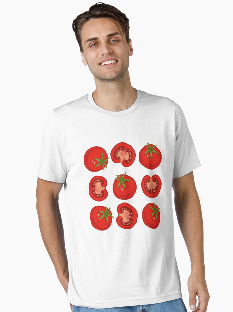 Thumbnail 1 of 7, Essential T-Shirt, Ripe Red Tomatoes designed and sold by deepfuze.