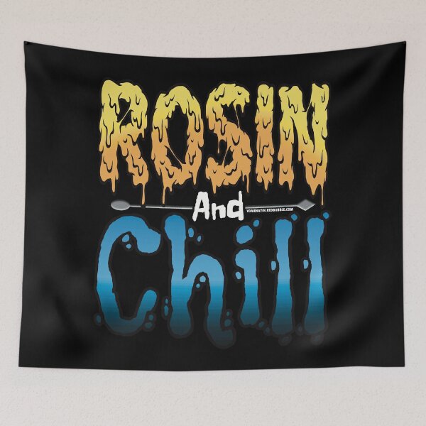 Item preview, Rosin and chill Colorful Drippy Stoner Art and Dab Tool blue designed and sold by YomeHayin.