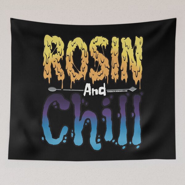 Item preview, Rosin and chill Colorful Drippy Stoner Art and Dab Tool blue and purple  designed and sold by YomeHayin.