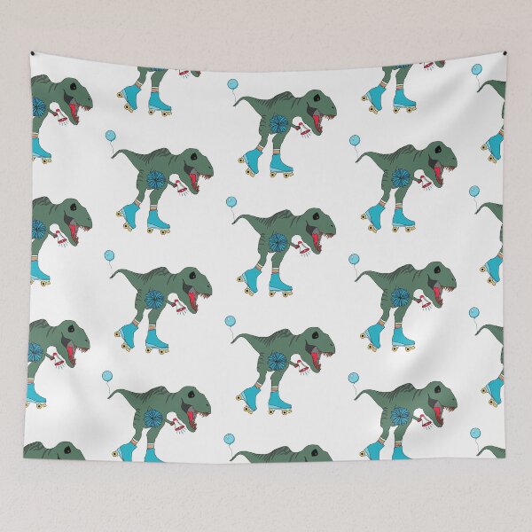 Item preview, Dinosaur Rollerblading designed and sold by Floobr01.