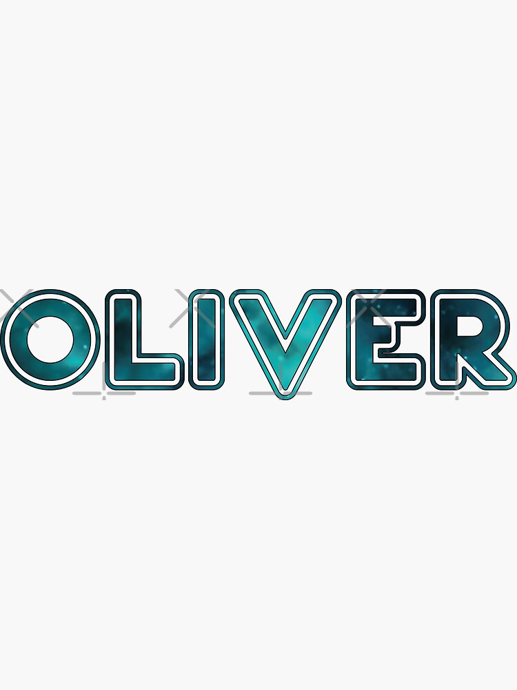 "OLIVER Name II My name is OLIVER typography name Galaxy Vibe