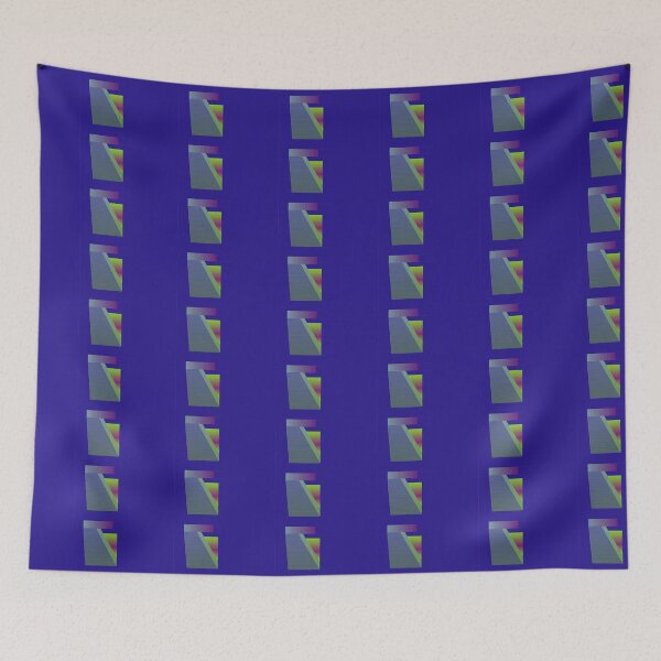 Item preview, Seamless neon abstract pyramid pattern designed and sold by Luciesika.