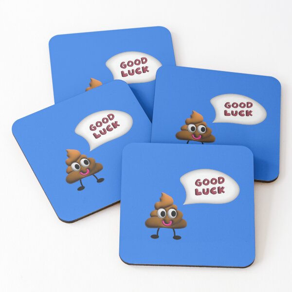 Item preview, Good luck design with a 3d character in the form of a poop heap designed and sold by Martapp.