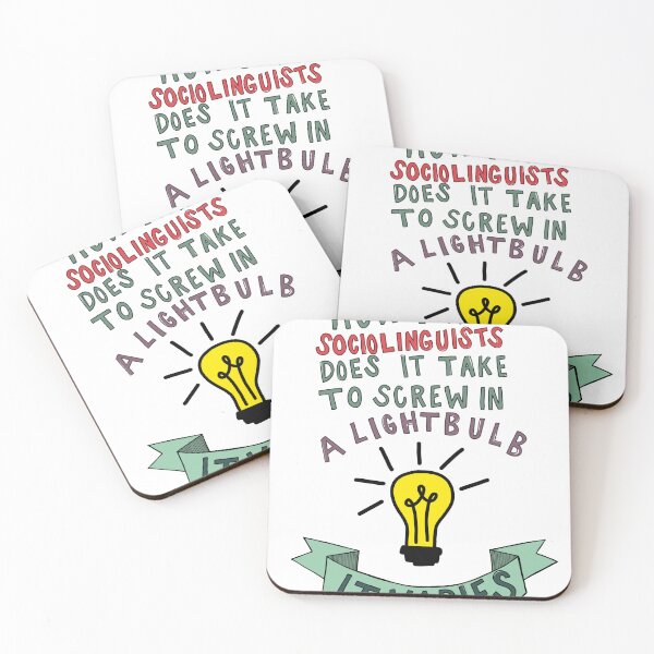 Item preview, How many sociolinguists - banner designed and sold by thirdearprints.