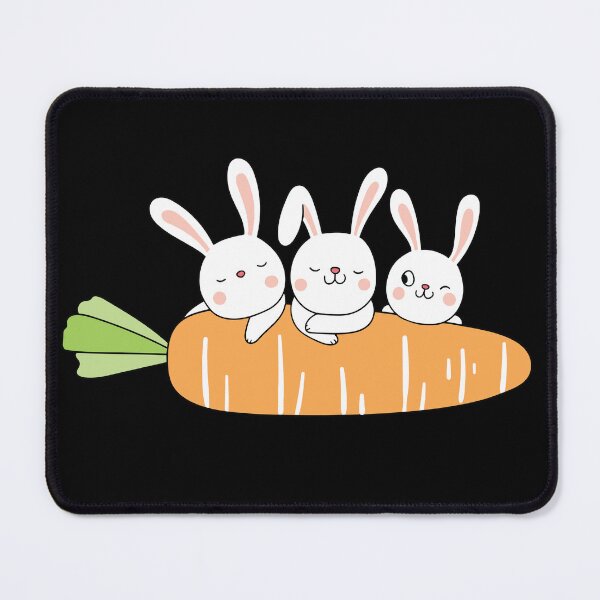 Item preview, Naughty Cute Bunnies Playing with Carrot  designed and sold by FastHub.