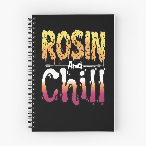 Item preview, Rosin and chill Colorful Drippy Stoner Art and Dab Tool white orange and pink designed and sold by YomeHayin.