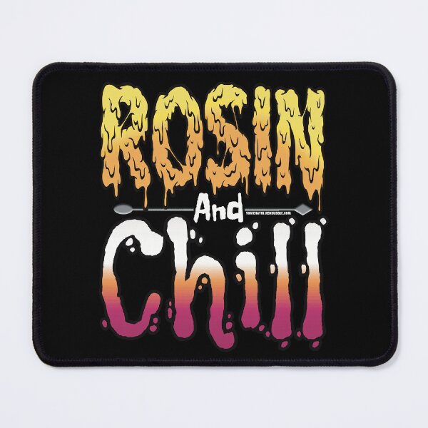 Item preview, Rosin and chill Colorful Drippy Stoner Art and Dab Tool white orange and pink designed and sold by YomeHayin.