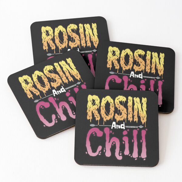 Item preview, Rosin and chill Colorful Drippy Stoner Art and Dab Tool pink designed and sold by YomeHayin.