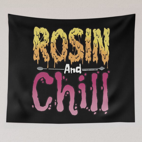 Item preview, Rosin and chill Colorful Drippy Stoner Art and Dab Tool pink designed and sold by YomeHayin.