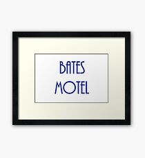 Bates Motel Framed Print