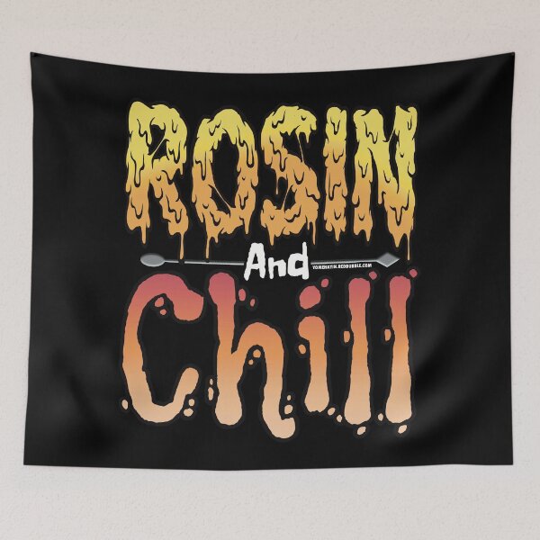 Item preview, Rosin and chill Colorful Drippy Stoner Art and Dab Tool orange  designed and sold by YomeHayin.