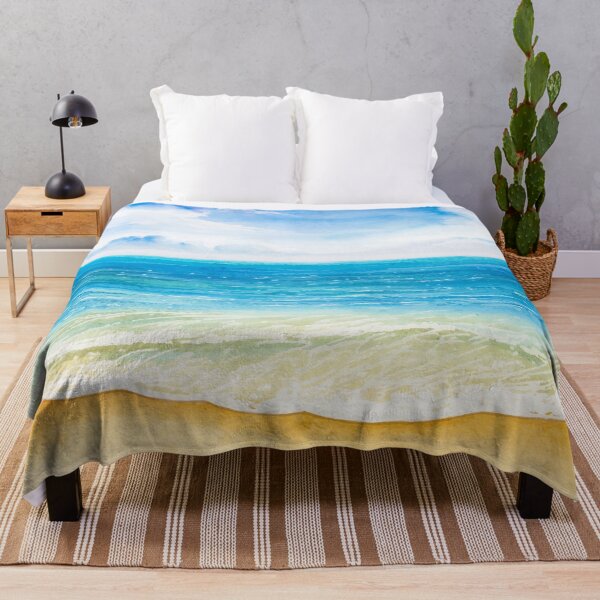 Item preview, Bright Blue Calm Ocean Shore designed and sold by TeeBeesDesign.