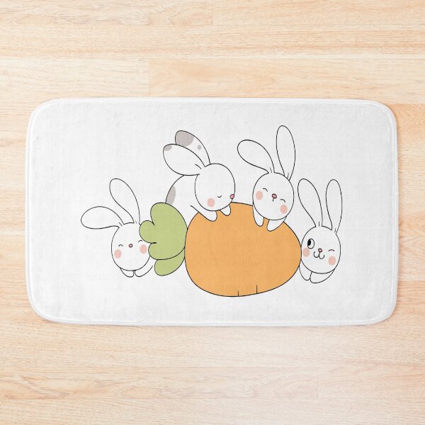 Item preview,  Naughty Cute Bunnies Playing with Carrot - Carrot and Bunnies designed and sold by FastHub.
