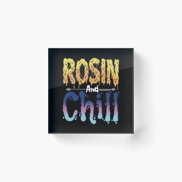 Item preview, Rosin and chill Colorful Drippy Stoner Art and Dab Tool blue and pink  designed and sold by YomeHayin.