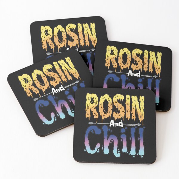 Item preview, Rosin and chill Colorful Drippy Stoner Art and Dab Tool blue and pink  designed and sold by YomeHayin.