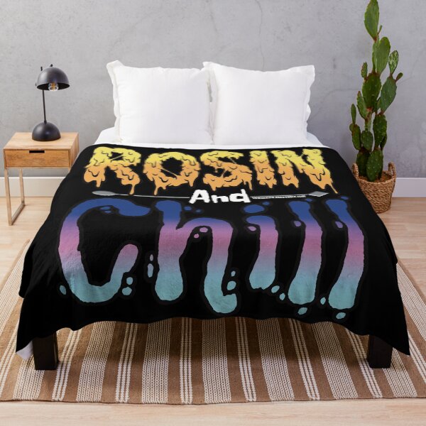 Item preview, Rosin and chill Colorful Drippy Stoner Art and Dab Tool blue and pink  designed and sold by YomeHayin.