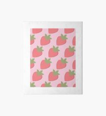 Kawaii Strawberries Art Board