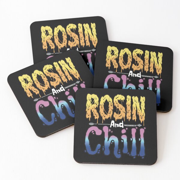 Item preview, Rosin and chill Colorful Drippy Stoner Art and Dab Tool pink and blue  designed and sold by YomeHayin.
