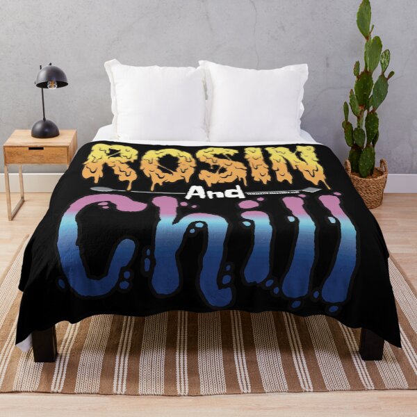 Item preview, Rosin and chill Colorful Drippy Stoner Art and Dab Tool pink and blue  designed and sold by YomeHayin.