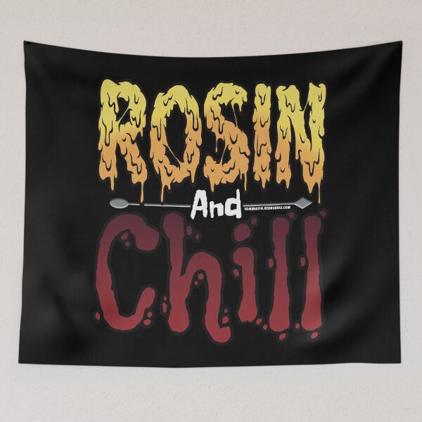 Item preview, Rosin and chill Colorful Drippy Stoner Art and Dab Tool dark red designed and sold by YomeHayin.