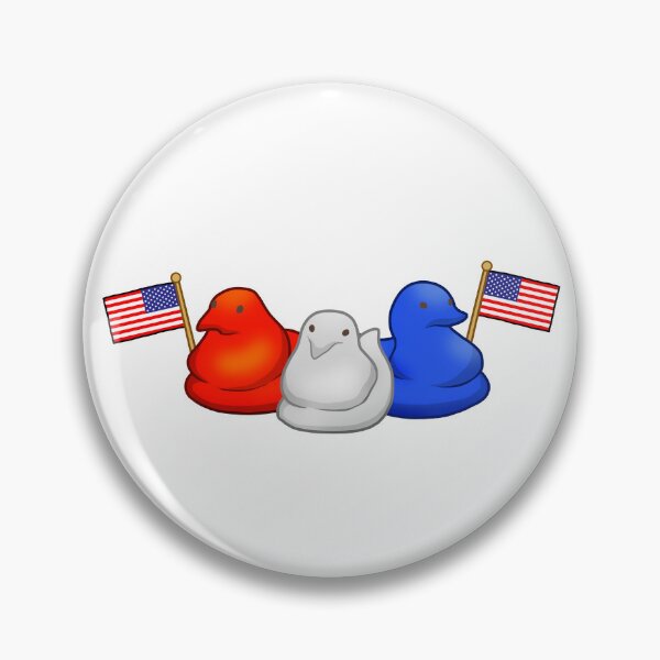 Item preview, Patriotic Peeps - Proud American Marshmallow Peep Chicks con banderas de EE. UU. designed and sold by Zphal.