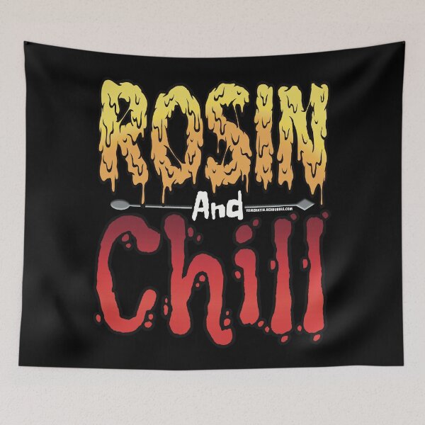 Item preview, Rosin and chill Colorful Drippy Stoner Art and Dab Tool red designed and sold by YomeHayin.