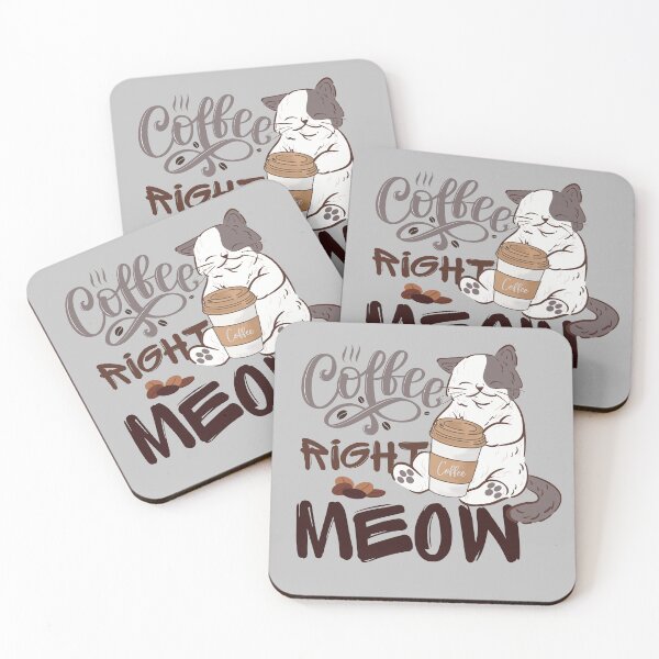 Item preview, Cat and Coffee Right Meow designed and sold by CWolff.