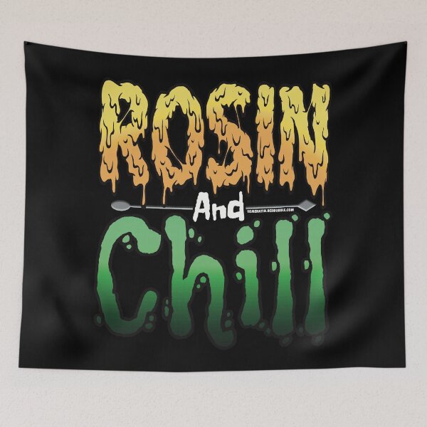 Item preview, Rosin and chill Colorful Drippy Stoner Art and Dab Tool green designed and sold by YomeHayin.