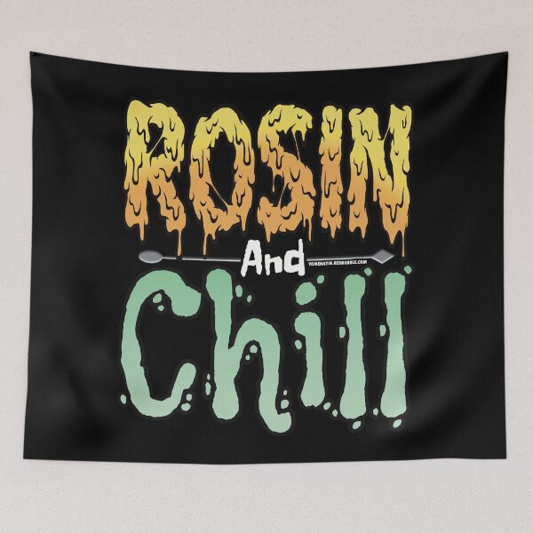 Item preview, Rosin and chill Colorful Drippy Stoner Art and Dab Tool light green designed and sold by YomeHayin.