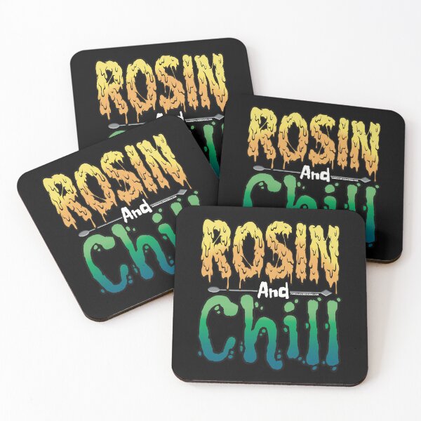 Item preview, Rosin and chill Colorful Drippy Stoner Art and Dab Tool green and blue designed and sold by YomeHayin.