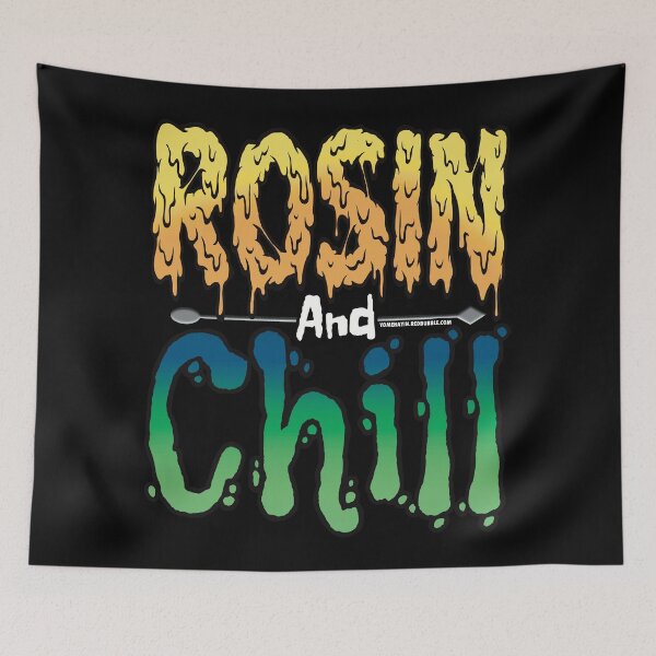 Item preview, Rosin and chill Colorful Drippy Stoner Art and Dab Tool blue and green designed and sold by YomeHayin.