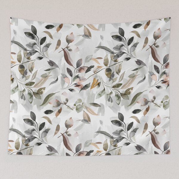 Item preview, Watercolor Colorful Leaves Neutral designed and sold by ninoladesign.