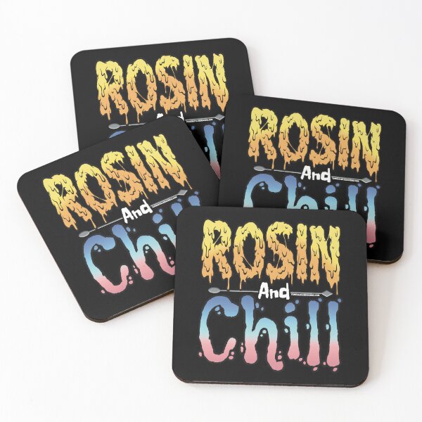 Item preview, Rosin and chill Colorful Drippy Stoner Art and Dab Tool blue and pink designed and sold by YomeHayin.