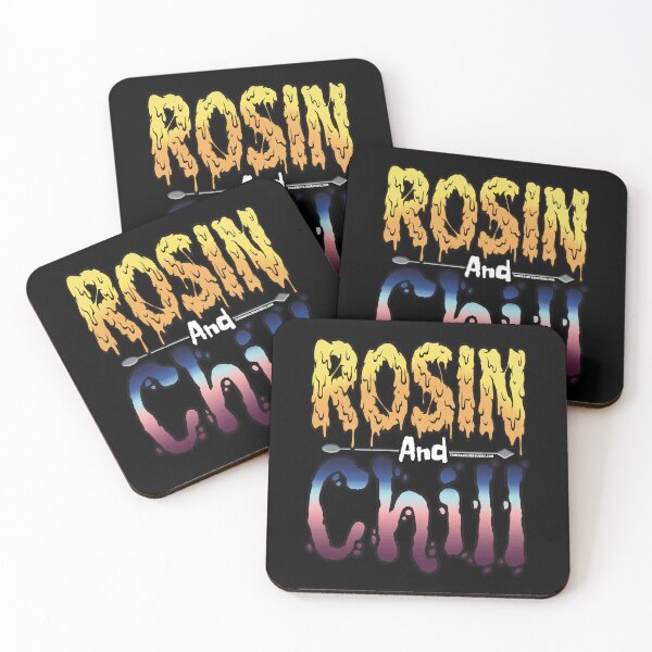 Item preview, Rosin and chill Colorful Drippy Stoner Art and Dab Tool dark blue and dark red designed and sold by YomeHayin.
