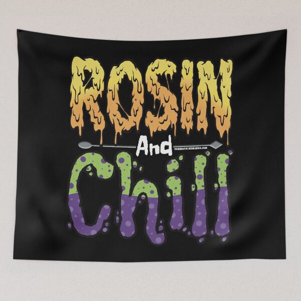 Item preview, Rosin and chill Colorful Drippy Stoner Art and Dab Tool purple and slyme bubble designed and sold by YomeHayin.