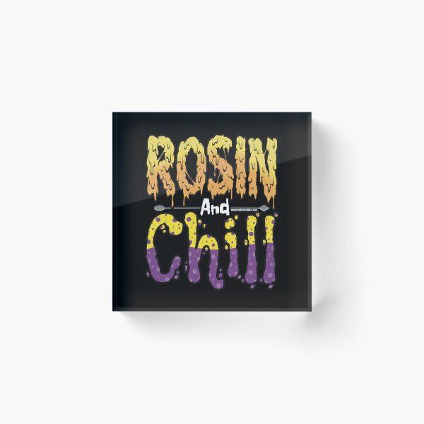 Item preview, Rosin and chill Colorful Drippy Stoner Art and Dab Tool purple and yellow bubble designed and sold by YomeHayin.