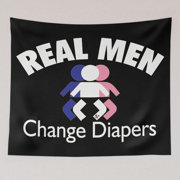 Item preview, Real Men Change Diapers designed and sold by jeturnbill.