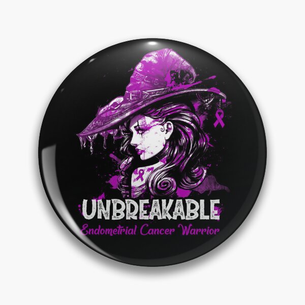Item preview, Halloween Endometrial Cancer Warrior Unbreakable designed and sold by tenjun16.