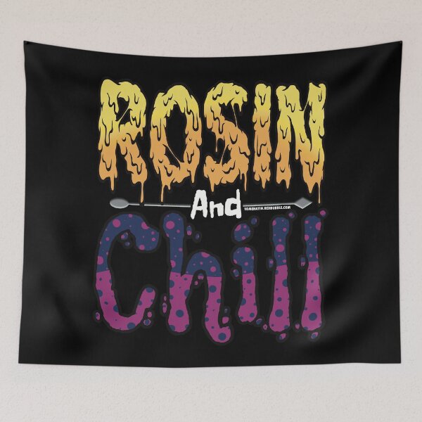 Item preview, Rosin and chill Colorful Drippy Stoner Art and Dab Tool dark purple dark pink bubble designed and sold by YomeHayin.