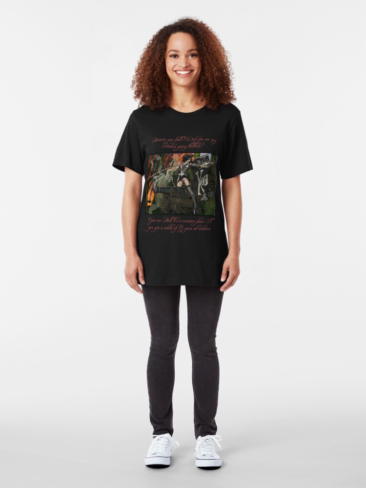 Alternate view of Pirate Ghost Witch Of The Caribbean Slim Fit T-Shirt