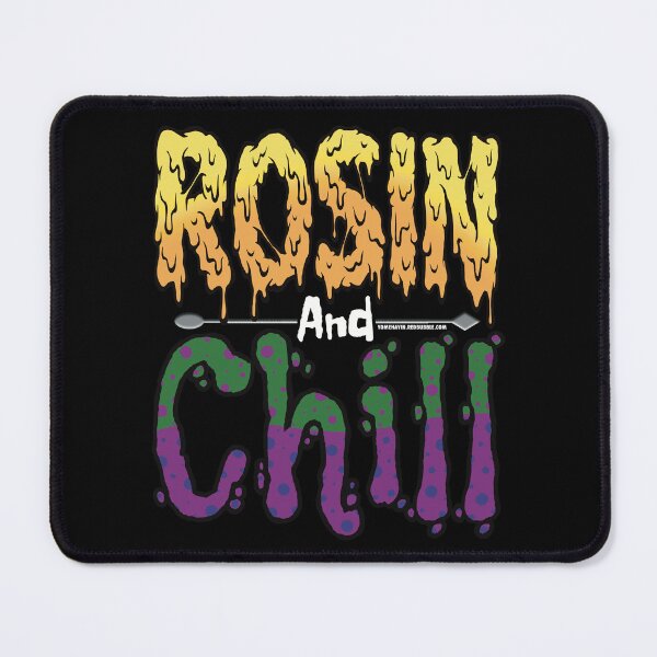 Item preview, Rosin and chill Colorful Drippy Stoner Art and Dab Tool dark green dark purple bubble designed and sold by YomeHayin.