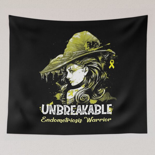 Item preview, Halloween Endometriosis Warrior Unbreakable designed and sold by tenjun16.
